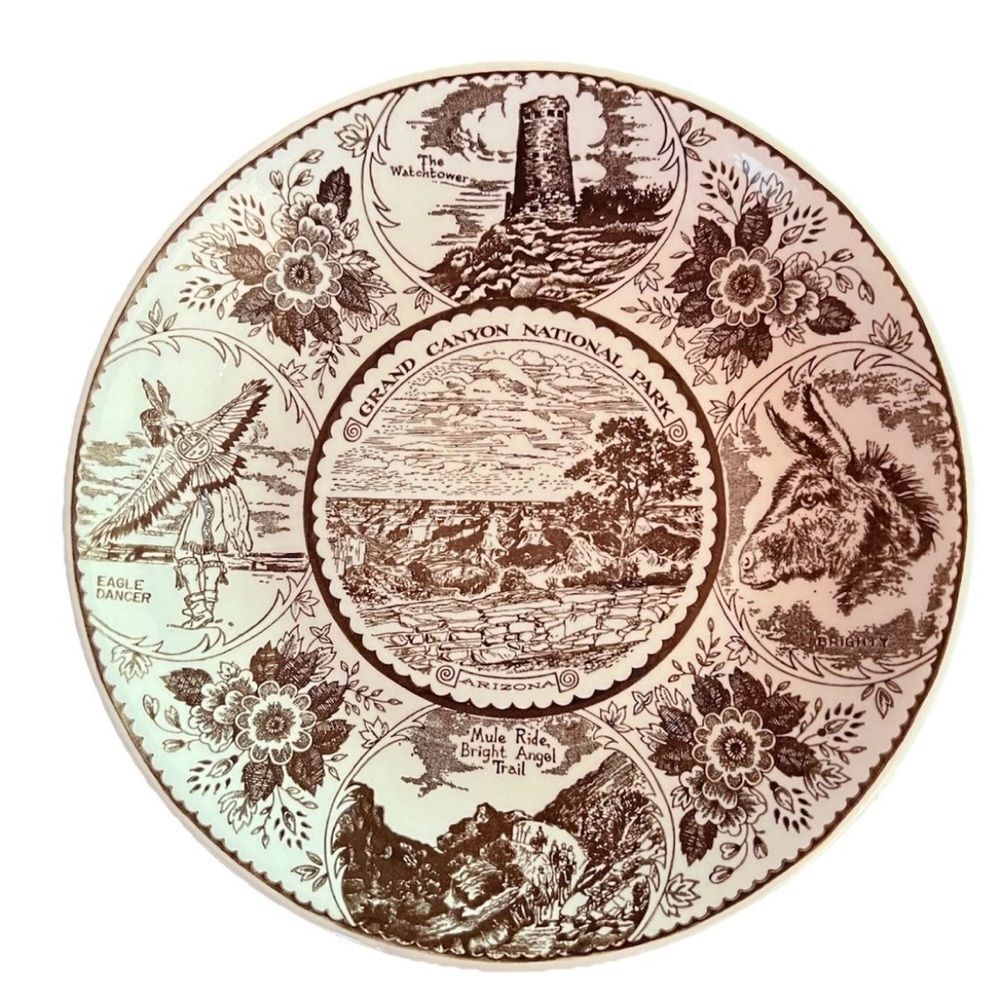 Grand Canyon National Park Arizona 10” Vintage Commemorative Collector Plate